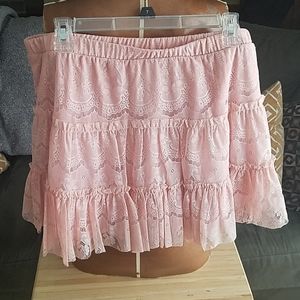 Light Pink Lace Skirt